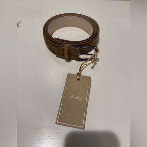 Aurelien Beige Suede Belt for Men - new with tags